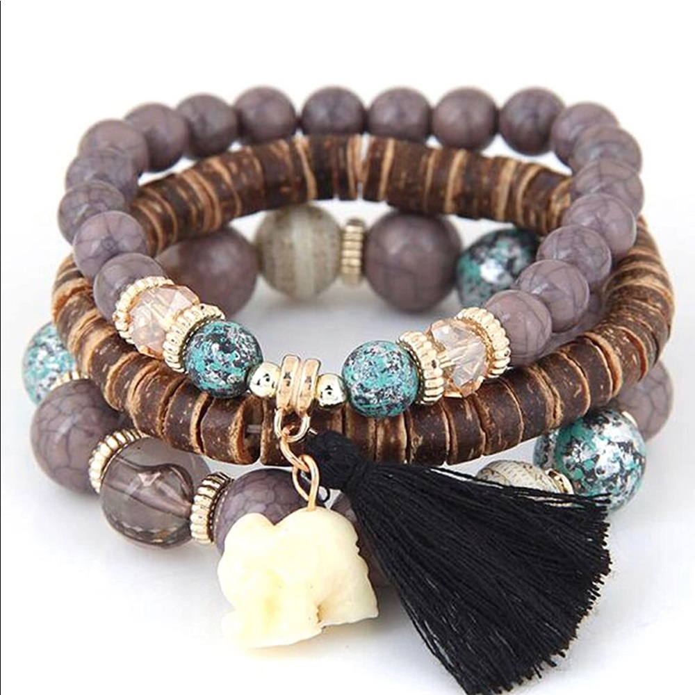 Anxiety Bohemian Bracelet Set - Stress Relief